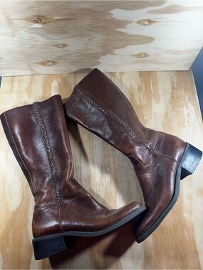 Nicole Brown Heeled Tall Boots Women’s Size 8.5